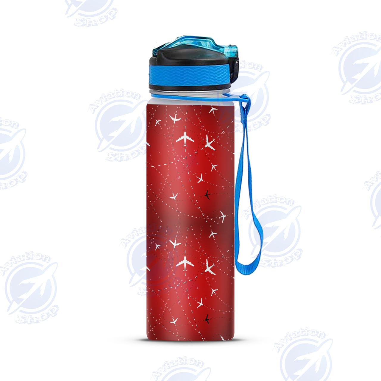 Travelling with Aircraft (Red) Designed Sports Kettles