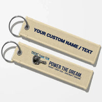 Thumbnail for Rolls-Royce TRENT 1000 TEN Engine Aviator Key Chains - Beige - Personalized