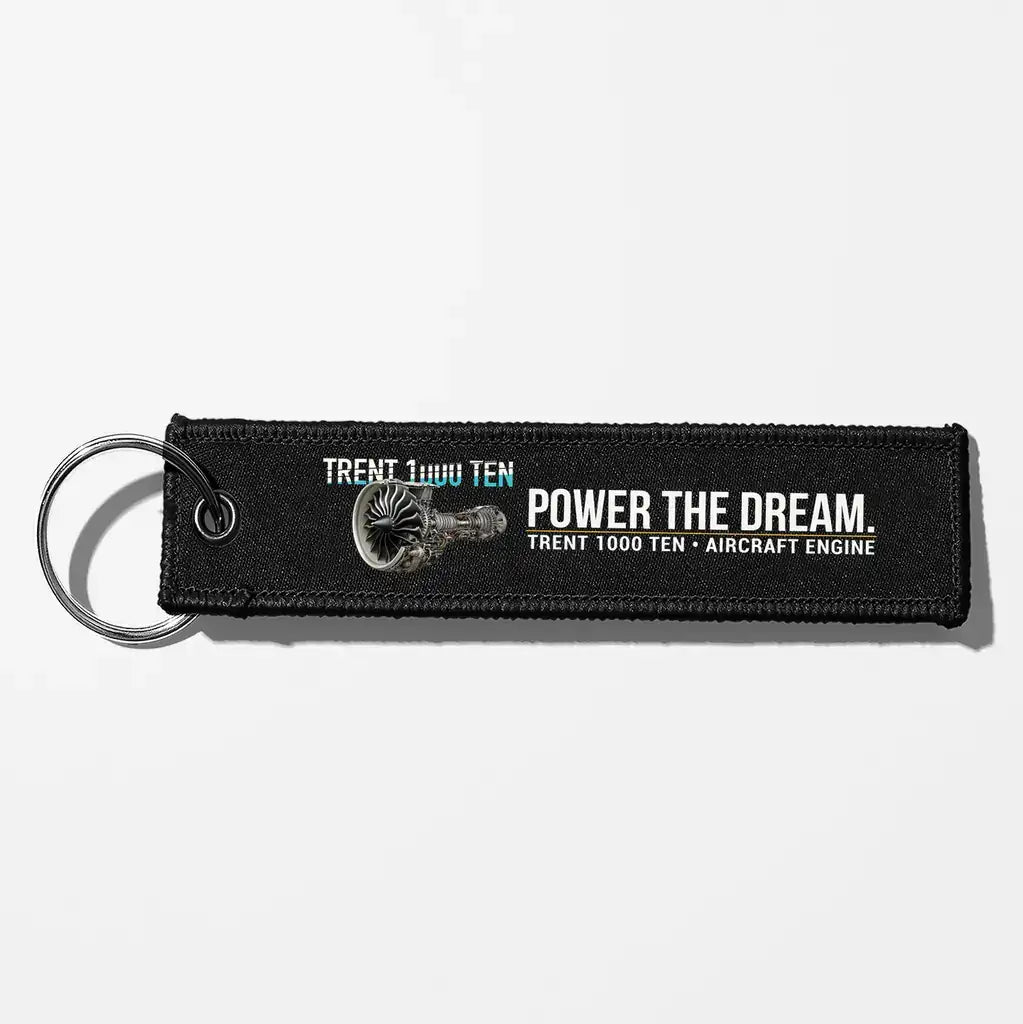 Rolls-Royce TRENT 1000 TEN Engine Aviator Key Chains - Black
