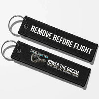 Thumbnail for Rolls-Royce TRENT 1000 TEN Engine Aviator Key Chains - Black - Remove Before Flight