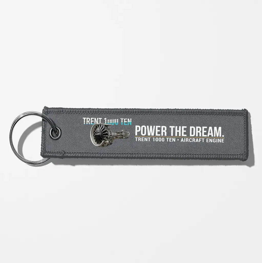Rolls-Royce TRENT 1000 TEN Engine Aviator Key Chains - Gray
