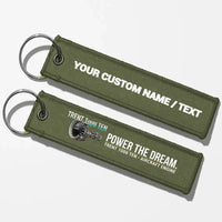 Thumbnail for Rolls-Royce TRENT 1000 TEN Engine Aviator Key Chains - Green Army - Personalized