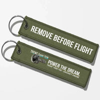 Thumbnail for Rolls-Royce TRENT 1000 TEN Engine Aviator Key Chains - Green Army - Remove Before Flight