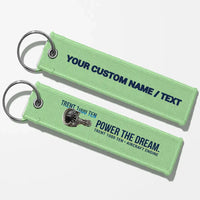 Thumbnail for Rolls-Royce TRENT 1000 TEN Engine Aviator Key Chains - Light Green - Personalized