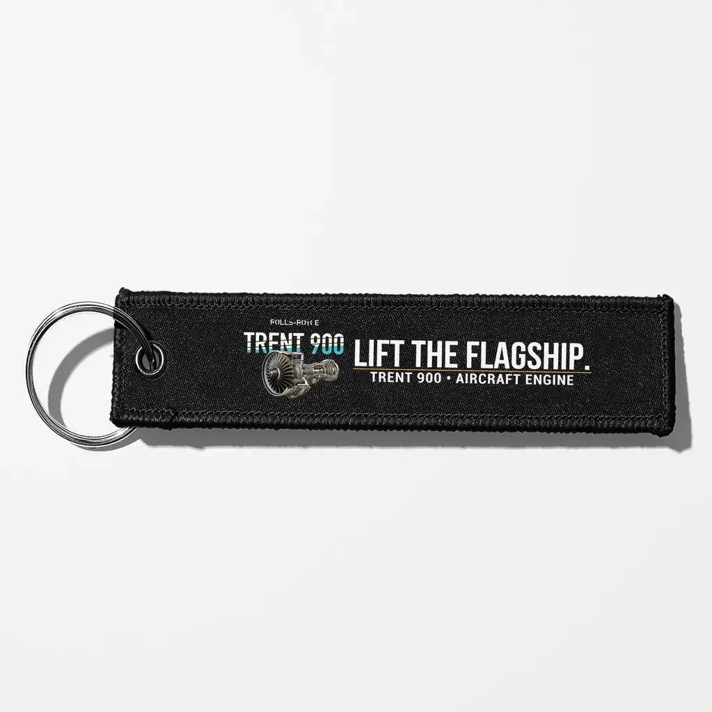 Rolls-Royce TRENT 900 Engine Aviator Key Chains - Black