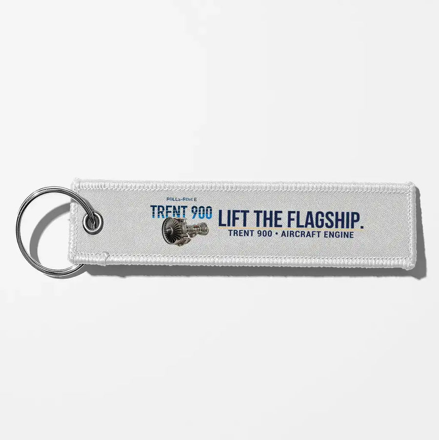 Rolls-Royce TRENT 900 Engine Aviator Key Chains - White