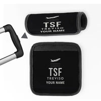 Thumbnail for Treviso Airport (TSF) Luggage Handle Covers - Black + Name