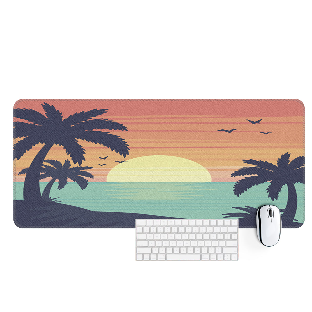 Tropical Summer Theme Designed Desk Mats