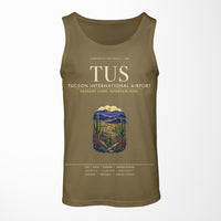 Thumbnail for Tucson International Airport (TUS) design on green army tank top