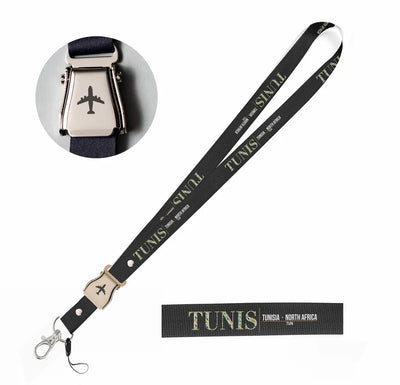 Tunis City Series seat belt lanyard - black