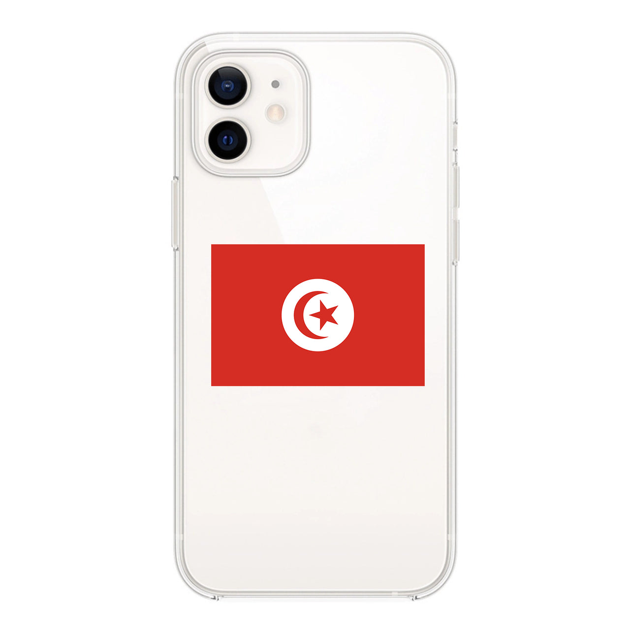 Tunisia Designed Transparent Silicone iPhone Cases