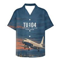 Thumbnail for Tupolev Tu-104B 3D All-Over Print Clothing - Hawaiian Shirt - 3D + Name