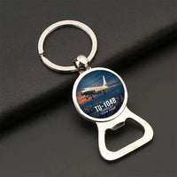 Thumbnail for Tupolev Tu-104B - 3D + Name - Bottle Opener Key Chain - Full Print