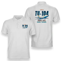 Thumbnail for Tupolev Tu-104B - Cartoon - Double-Side Polo - White