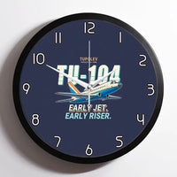 Thumbnail for Tupolev Tu-104B - Cartoon - Framed - Navy Blue
