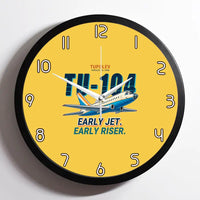 Thumbnail for Tupolev Tu-104B - Cartoon - Framed - Yellow