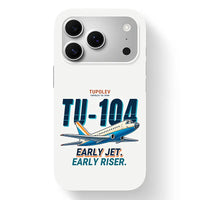 Thumbnail for Tupolev Tu-104B - Cartoon - MagSafe iPhone 17 Pro - White