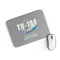 Thumbnail for Tupolev Tu-104B - Cartoon - Mouse Pad - Gray