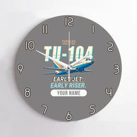 Thumbnail for Tupolev Tu-104B - Cartoon + Name - No Frame - Gray