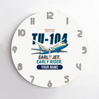 Thumbnail for Tupolev Tu-104B - Cartoon + Name - No Frame - White