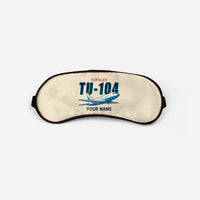 Thumbnail for Tupolev Tu-104B - Cartoon + Name - Sleep Mask - Beige