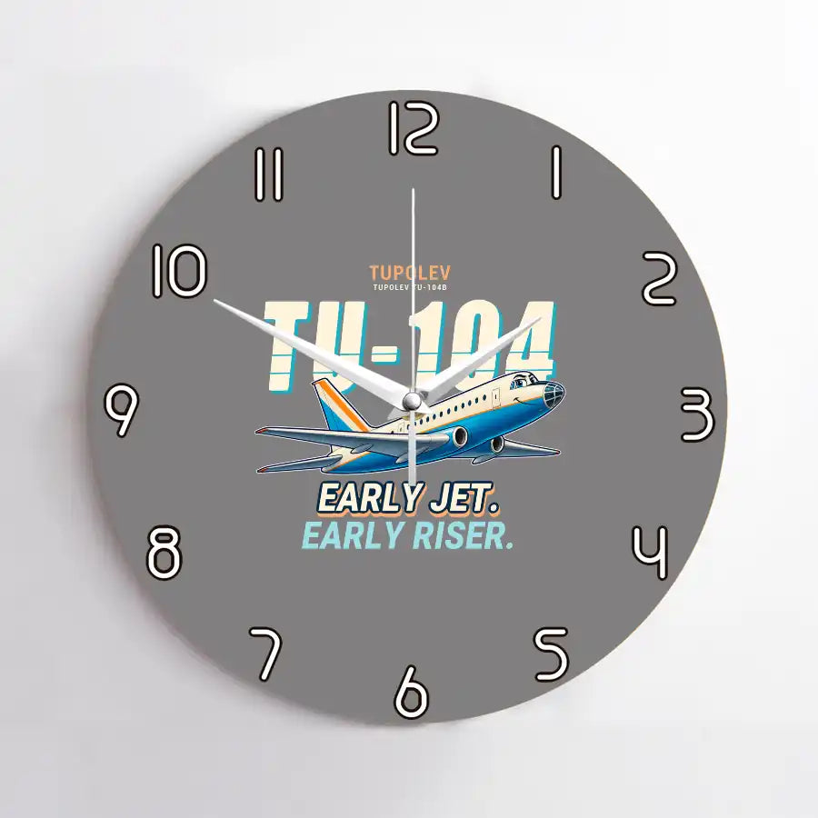 Tupolev Tu-104B - Cartoon - No Frame - Gray