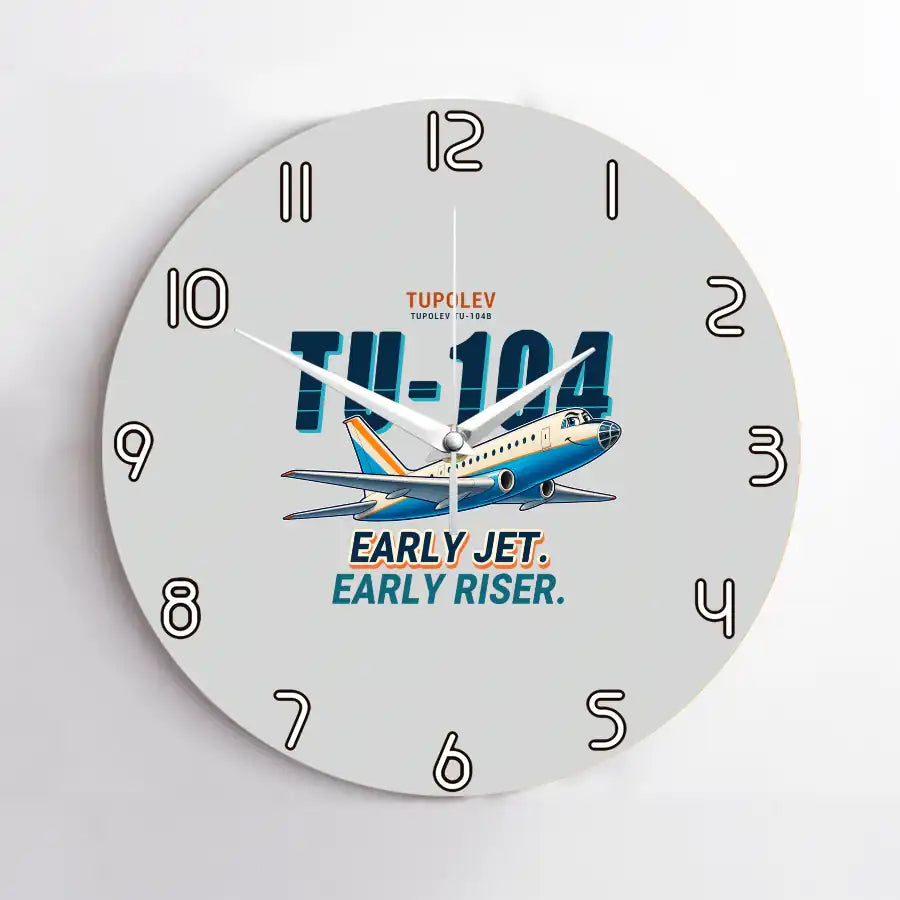 Tupolev Tu-104B - Cartoon - No Frame - Light Gray