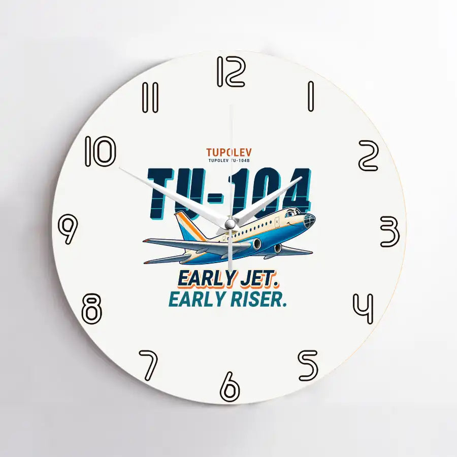 Tupolev Tu-104B - Cartoon - No Frame - White