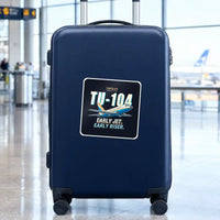 Thumbnail for Tupolev Tu-104B - Cartoon - Square Sticker - Suitcase