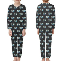 Thumbnail for Tupolev Tu-104B - Children Pajamas - Cartoon Pattern - Black