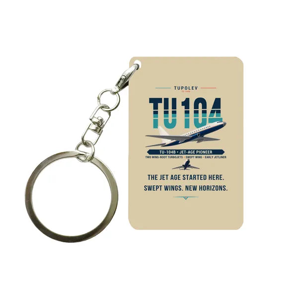 Tupolev Tu-104B - Original - Key Chain - Beige
