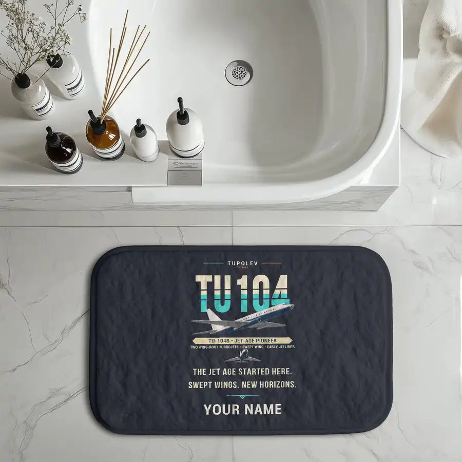 Tupolev Tu-104B - Original + Name - Bath Mat