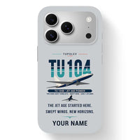 Thumbnail for Tupolev Tu-104B - Original + Name - MagSafe iPhone 17 Pro - Light Gray