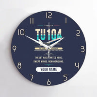 Thumbnail for Tupolev Tu-104B - Original + Name - No Frame - Navy Blue