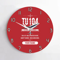Thumbnail for Tupolev Tu-104B - Original + Name - No Frame - Red