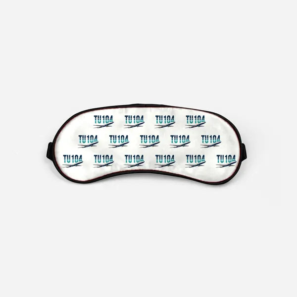 Tupolev Tu-104B - Original Pattern - Sleep Mask - White