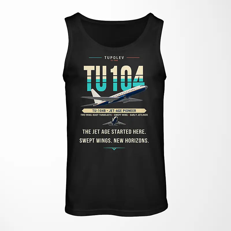 Tupolev Tu-104B - Original - Tank Top - Black
