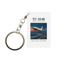 Thumbnail for Tupolev Tu-104B - Poster - Key Chain - White