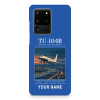 Thumbnail for Tupolev Tu-104B - Poster + Name - Samsung Case - Blue