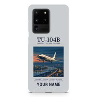 Thumbnail for Tupolev Tu-104B - Poster + Name - Samsung Case - Light Gray