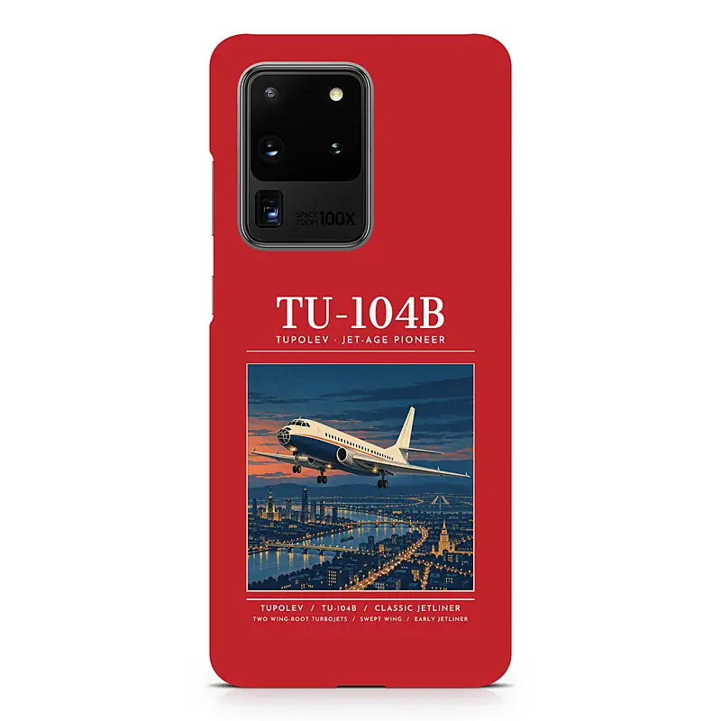 Tupolev Tu-104B - Poster - Samsung Case - Red