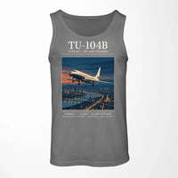 Thumbnail for Tupolev Tu-104B - Poster - Tank Top - Gray