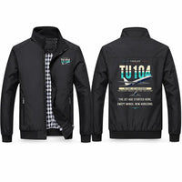 Thumbnail for Tupolev Tu-104B Stylish Jackets - Stand Collar - Original - Black