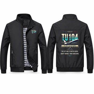 Tupolev Tu-104B Stylish Jackets - Stand Collar - Original - Black