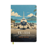Thumbnail for Tupolev Tu-114 - 3D + Name - Notebook - Full Print