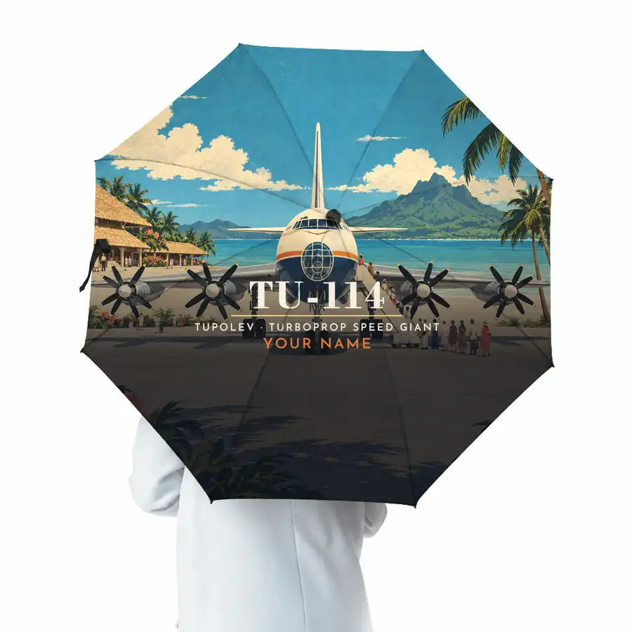 Tupolev Tu-114 - 3D + Name - Umbrella