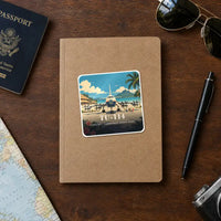 Thumbnail for Tupolev Tu-114 - 3D - Square Sticker - Notebook