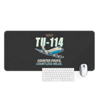 Thumbnail for Tupolev Tu-114 - Cartoon - Desk Mat - Black