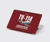 Thumbnail for Tupolev Tu-114 - Cartoon - MacBook Case - Dark Red