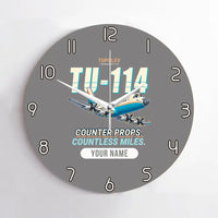 Thumbnail for Tupolev Tu-114 - Cartoon + Name - No Frame - Gray